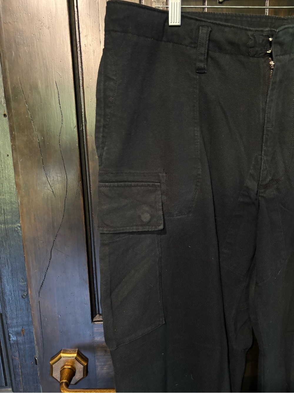 Black cargo pants Ralph Lauren distressed size XL